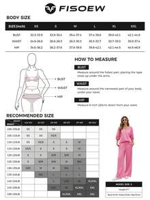 Fisoew Women's 2 Piece Lounge Set Y2K Casual Outfit - Soft V Neck T-Shirt & Wide Leg Pants Set, Loose Fit Tracksuit, Aesthetic Loungewear, Cozy Matching Set Fall Winter 2024 - 卡其色 - 查看 8