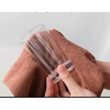 超吸水超细纤维清洁布 - 5/10 件，不起毛且耐用，适用于厨房、洗车和家庭使用 12 英寸 X 12 英寸 - 棕色 - 查看 6