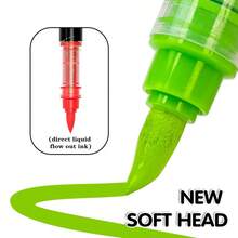 GuangNa 全新288色直液型丙烯马克笔套装，288色套装+收纳袋，色彩鲜艳，速干，软毛刷头，书写流畅，适用于岩石表面、木材、塑料、玻璃、织物、金属，DIY美术用品，返校用品，返校礼物的最佳选择