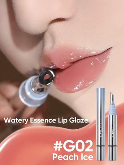 JUDYDOLL Watery Essence Lip Glaze, Shiny Lacquer Lip Gloss, Glossy Water Tint Lipstick, Lip Care, Lip Oil, Lip Treatment - Gifting, Dating, Makeup Party, Beginner, Special, Friends, Girlfriend, Wife, Wedding Essentials, Wedding Guest, Bachelorette Party, Natural Everyday Makeup, Sweet Makeup, Blood Color Makeup, Date Makeup