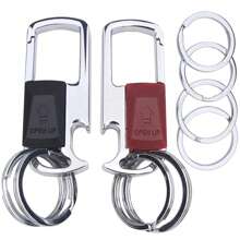 Mtverver Metall Schlüsselanhänger Auto Schlüsselanhänger Halter Clip mit 4 abnehmbaren Schlüsselringen Flaschenöffner Schlüsselanhänger