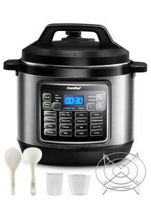 COMFEE' 16 In 1 Electric Pressure Cooker Instant Multi Cooker Olla De Presion Non-Stick Pot Yogurt Maker Rice Cooker Slow Cooker Sauté Steamer 8 Quarts Stainless Steel - 查看 1