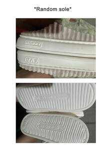 Pantofole invernali/autunnali da uomo in pile antiscivolo, pantofole da camera divertenti con toppe a forma di orso, suola spessa, pantofole chiuse in EVA morbido e carino - caffè bianco - Visualizzare 8