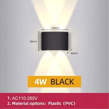 4/6/8 LED Warm Light Wall Lamp, Indoor/Outdoor Waterproof Home Decor Wall Light, Suitable For Balcony/Patio/Living Room/Bedroom/Garden/Porch/Kitchen/Bathroom/Staircase/Hallway/Attic/Store/Exterior Wall/Street - Multi-light LED Wall Lamp - View 27