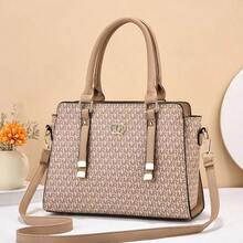 Women Top Handle Bags - 卡其色 - 查看 4