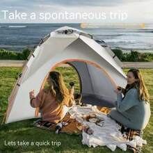 1 pieza Carpa de camping portátil, fácil de montar, plegable, almacenable, impermeable, protección solar, a prueba de mosquitos con malla