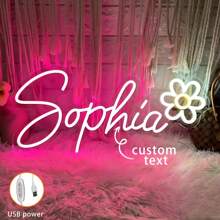 Niestandardowe neony, niestandardowe neony do dekoracji ściennych, spersonalizowane neony na ukończenie szkoły, wystrój pokoju, prezent na Dzień Matki, wesela, przyjęcia urodzinowe, prezenty, imprezy, pokoje gier, sklepy domowe, nazwy i neony na imprezę cosplay