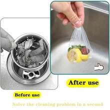 High Suction Kitchen Sink Strainer - Disposable Kitchen Filter, Prevents Clogging, Durable PET Material, Suitable For Food Scraps And Garbage Collection Net, Storage Bracket - Multicolor - View 9