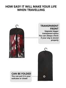 Multi-Wig Storage Hanger With 8 Hooks - Adjustable Heavy-Duty Organizer For Hair Extensions, Wigs & Accessories (Folds Flat)