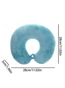 1/2 件纯色 U 型枕，办公室午睡柔软枕头，旅行汽车旅行颈部保护，旅行伴侣，提升旅行幸福感，共有 7 种颜色可供选择，颈椎护理的好选择，送给家人和爱人的最佳礼物旅行必需品度假颈枕旅行