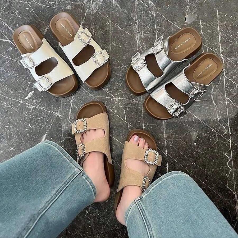 Women Sport Sandals - 銀色 - 查看 1