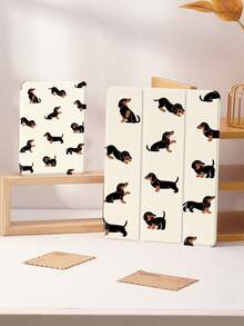 Dog Pattern Tablet Protective Case, Compatible With IPad 9.7/10.2/10.5/10.9/12.9/Pro 11 (10th Gen), Galaxy Tab S6 Lite 10.4 Inch, Kindle Paperwhite (12th Gen, 2024), Kindle (11th Gen, 2022), Soft Shock-Proof, Smart Stand/Auto Wake/Sleep Function - Multicolor - View 9