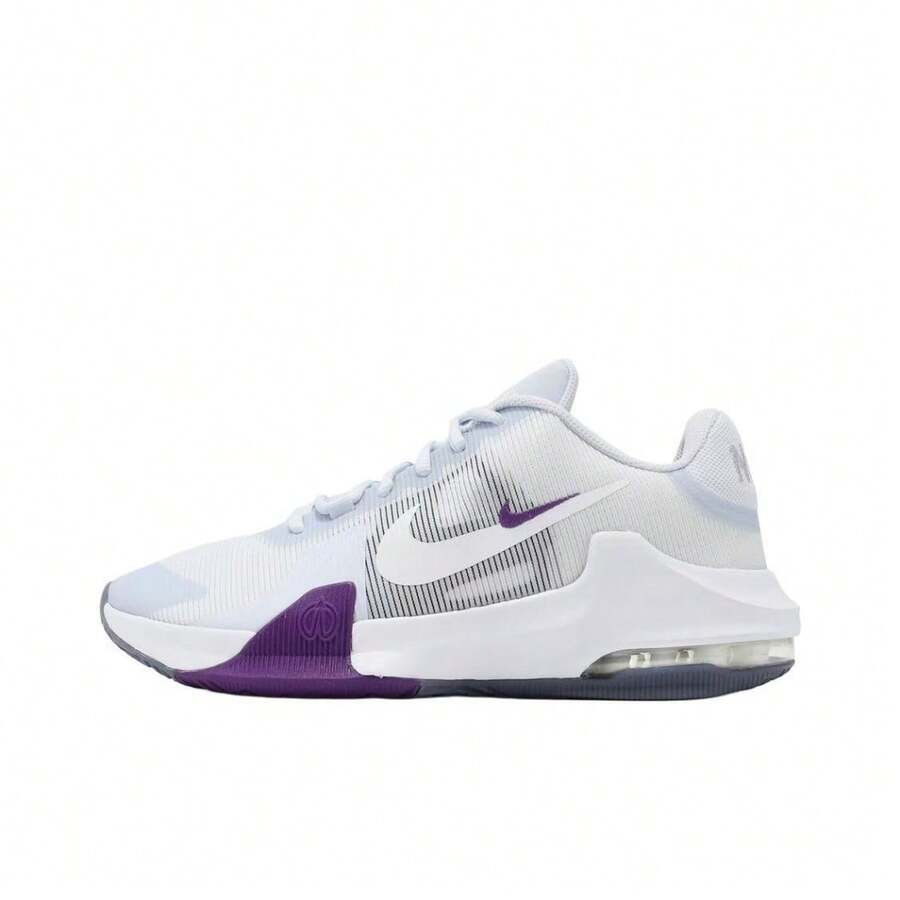 Nike Nike Air Max Impact 4 Versatile & Comfortable Low-Top Basketball Shoes, White For Men