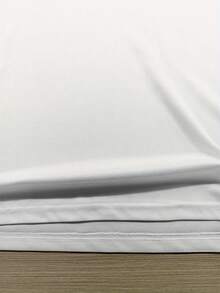 Real Man~Men's Summer Casual Short Sleeve T-Shirt With Jackson Guitars Graphic Print - White & Black Regular Fit Round Neck Tee For Outdoor Activities, Machine Washable, Summer T Shirts, Comfortable Fabric, Leisure Outfit,  Design, Soft Texture, Printed Shirt, Street Style Lovers - trắng - Xem 4