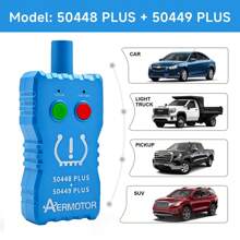 Aermotor 2 IN1 Tire Presure Sensor, EL 50448 TPMS For G-M/Opel Reset Tool ,EL-50449 TPMS For Fo-Rd/Lincoln ,TPMS Relearn Tool - 藍色 - 查看 3