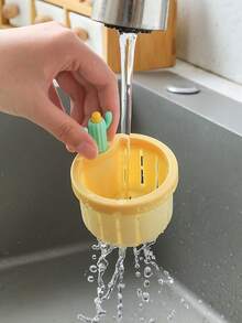 1 件通用厨房水槽过滤器，可扩展仙人掌形排水过滤网 - 彩色 - 查看 5