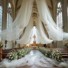 1 pieza Tela blanca transparente elegante - Material suave y transparente, adecuado para decoración de arco de boda, eventos románticos, Halloween y Navidad (50m/30m/16m) - Lavar a mano solamente, tela de unicolor con acabado fino, textura suave, mano de obra exquisita, decoración para fiestas: regalo para despedida de soltera - Blanco - Ver 10