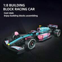 Detailed Racing Car Model, High Fidelity, Showcasing Mechanical Charm, Ideal For Model Enthusiasts To Collect, Experience The Joy Of Assembly, Birthday, Halloween, Christmas, Winter Gift