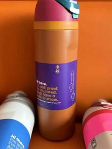 24oz Limited Edition Stainless Steel Tumbler - Leakproof Dual Lids (Straw/Sip), Soft Handle, Vacuum Insulated For Hot/Cold Drinks, Perfect Gift - #F002 - 查看 3