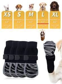 4双/套双面防滑宠物袜（适用于猫和狗）- 礼品袋/OPP袋包装 - 彩色 - 查看 15