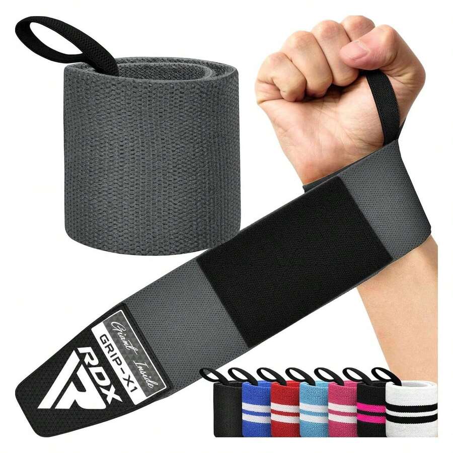 Weight Lifting Wrist Support Wraps, IPL USPA Approved, Elasticated Pro 18 Cotton Straps, Thumb Loop, Powerlifting Bodybuilding Fitness Strength Gym Training WOD Workout, Gymnastics Calisthenics - Nhiều màu 180 - Xem 1