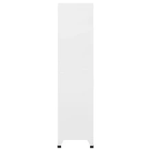 Larryhot Armario Taquilla con 18 Compartimentos Metal 90x40x180 cm, bonito y práctico, ideal para almacenaje y decoración del hogar - Gris - Ver 4
