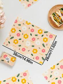 50/100pcs Greaseproof Paper Liners, Sandwich, Fries, Burger And Fries Food Packaging Paper, Sandwich Wrapping Paper, Grease-Proof