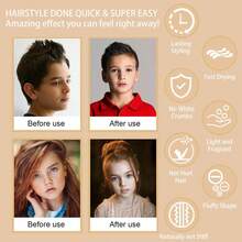 Hair Wax Stick Kids, 16G Control Sticks, Non-Greasy & Strong Hold, Hair Finishing Stick, Frizz Control Curly Hair,Smoothing & Curling - Everyday Use