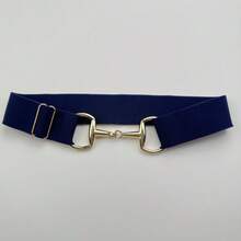 1 件可调节弹性腰带金属扣时尚服饰配饰女式腰带 2024 夏季、秋季、万圣节 - 彩色 - 查看 41