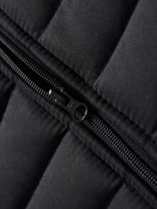 男士冬季加厚羽绒背心，加厚保暖背心，休闲无袖保暖加厚羽绒背心外套 - 黑色 - 查看 4