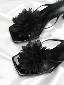 2 chiếc phụ kiện giày tự tháo rời, kẹp trang trí hình hoa hồng thời trang, thanh lịch, phù hợp với giày cao gót, dép xăng đan, giày dép, túi xách, phụ kiện quần áo cho tiệc tùng, hẹn hò, du lịch. - màu đen - Xem 5