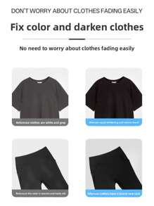 New Clothing Blackening Sheets, Laundry Sheets For Clothes Color Fixation, Freshness Restoration, Fading Repair, Brightening, Blackening Sheets, Household Essential, Reviving Old Black Clothes