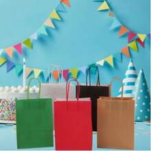 30pcs High-Grade Light Purple Gift Bags, Suitable For Wedding Souvenir Packaging Bags, Birthday Celebration Return Gifts, Holiday Party Small Gift Packaging Bags, Shopping Bags For Going Out - Nhiều màu - Xem 6