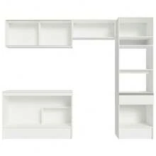 Complete Modular Integrated Kitchen Madesa Diamante 260cm 02 White Color