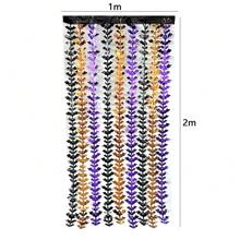 1PC Party Decoration Horror Rain Curtain Decoration Halloween Decoration Plastic Pumpkin Face Decor For Horror Theme Party Photo Home Decor Room Decor