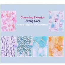 Bring To Natural Expanding File Folder, Home Bills Binder, A4 Size With Tabs, 5 Pocket Accordion File Organizer For School, Office And Home, More Patterns Optional,Back To School,School Supplies