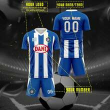 Customized Espanyol La Liga Football Jersey With Personalized Graphics, Logo, Name And Number, Unisex, Breathable Quick-Dry Fashionable Sports T-Shirt Suitable For Badminton, Volleyball And Football Training - Multicolor - View 1