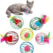 Cat Toy Mouse Toy Wand: The Thick Shaft Is Stable And Not Easy To Fold, With Plush Skin Friendly And Ringtone Paper Dual Temptations, Making It More Reassuring And Fun To Play With