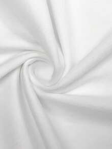 Women Cotton Long Sleeve Mid-Length T-Shirt, Loose Fit Pullover Basic Top, Fashionable For Autumn/Winter - White - View 3