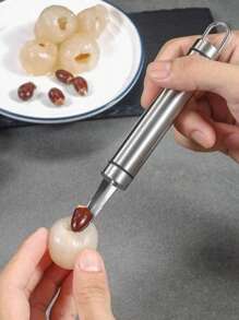 Edelstahl Garnelen Darmausstecher, multifunktionaler Litschi-Kern-Entferner, Garnelen-Gehirn-Entfernungswerkzeug
