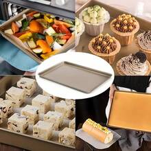 17 英寸烤箱烤盘套装，烹饪不粘金色烤盘，适用于厨房烤箱用品，饼干烤盘，蛋糕烤盘，面包烤盘，松饼烤盘，披萨烤盘，果冻卷烤盘 - 万圣节/亡灵节 - 彩色 - 查看 7