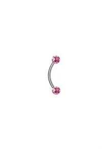 1/6pcs Shiny Crystal Ball Eyebrow Ring, Tongue Ring, Earring, Lip Ring 16G Stainless Steel 6mm 8mm 10mm 12mm 14mm 16mm Body Piercing Jewelry, Suitable For Daily Wear - Coated Drill Ball - View 17