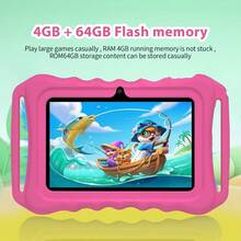 BDF 兒童電子學習平板電腦 / 4GB RAM + 64GB ROM / 7 吋平板 / 4 核心 1.3GHz / Android 13 / 1024x600 HD 解析度 IPS 螢幕 / 2MP+5MP 相機 / 4000mAh 大容量電池 / 支援 WiFi 家長控制教育遊戲 / ABS 塑料 + 矽膠材質教育平板（包含：包裝盒 / 數據線 / 使用說明書 / OTG / SIM 卡退卡針） - 彩色 - 查看 6