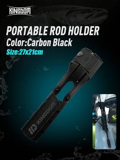 KINGDOM KINGDOM Portable Rod Holder EVA/NYLON Material 27*21CM Inside Hook And Loop Fix Suitable For Most Rod&Reel Spinning Reel&Casting Reel Can Be Used Can Freely Change The Angle