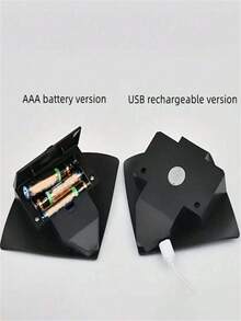 1pc Modern LED Bat Wall Light - Plastic Night Light, Suitable For Bedroom, Staircase, Living Room, Wardrobe - Multicolor - View 2