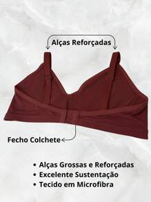Kit 4 Sutiãs Plus Size Reforçado Sem Bojo Sustentação 48 ao 56 - Sutia Plus
