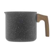 Wolff Aluminum And Black Granilite Ceramic Milk Jug 12cm - Black - View 3
