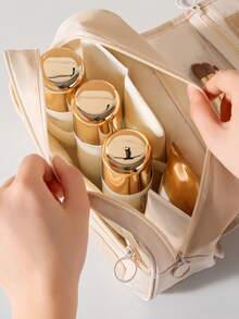 1pc Travel Hanging Toiletry Bag, For Men Women Travel Shaving Bag, Waterproof Makeup Bag, Wash Bag Makeup Organizer, Cosmetic Case For Bathroom Shower