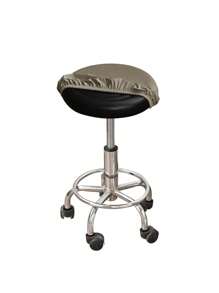 1pc/2pcs/4pcs/6pcs/30pcs Khaki Waterproof Milk Silk Coated Round Stool Covers, Modern Style, All-Season Dustproof Removable Elastic High-End Bar Stool Slipcovers, Suitable For Home, Bar Etc., Black, Light Grey, Meteor Grey