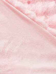 1pc Plain Cozy Light Pink Rabbit Fur Plush Blanket Luxury Stylish Bubbled Paired Faux Fur Fluffy Long Plush Blanket Bedding Throw Soft Warm Comfortable Couches Blankets For Home, For Sofa, Living Room King Queen Twin Throw Size Back School Bedding Domitory Blanket - Light Pink - View 5